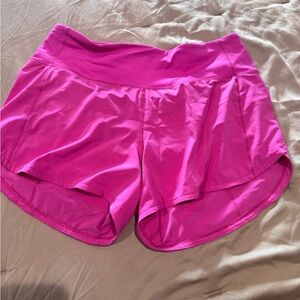 Lulu speed 4” Women's Pink Athletic Shorts